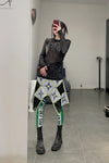 Walter van Beirendonck hand grid top AW22-23 8033 black